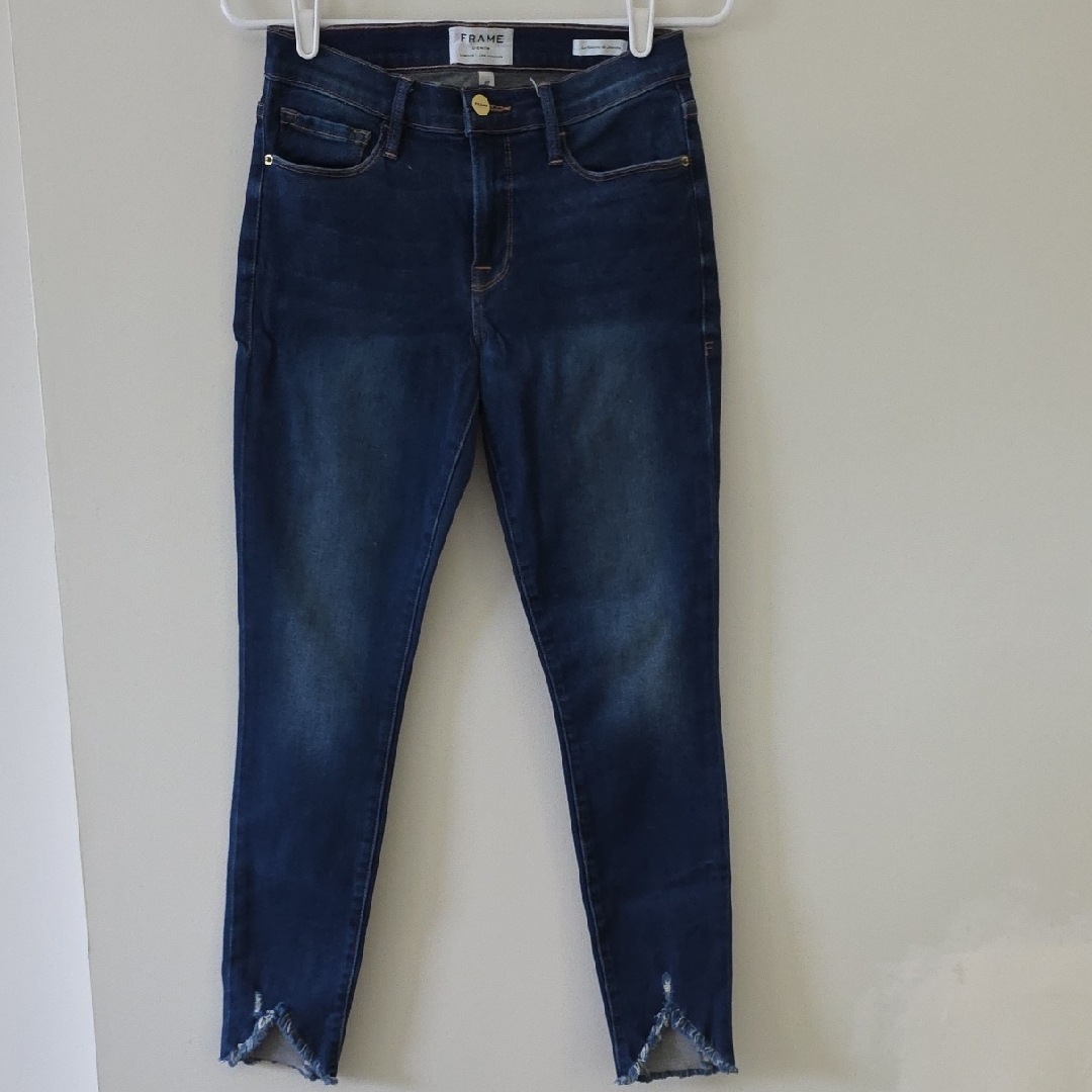 Frame Denim Women's Dark Blue Ankle Jeans